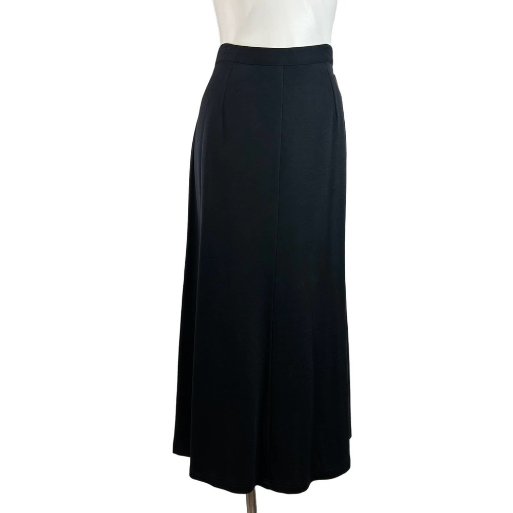 full length vintage Howard Wolf black maxi skirt.